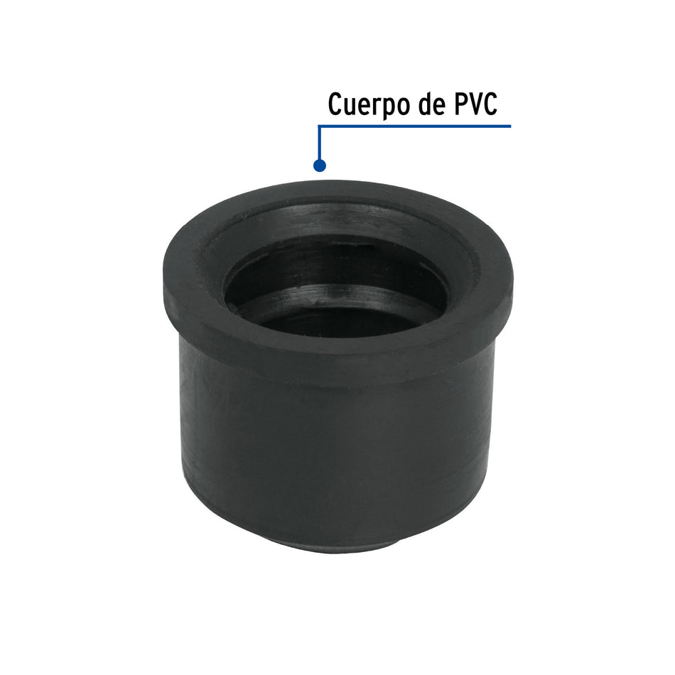 Chupón de PVC, 1-1/2' x 1-1/4', FOSET