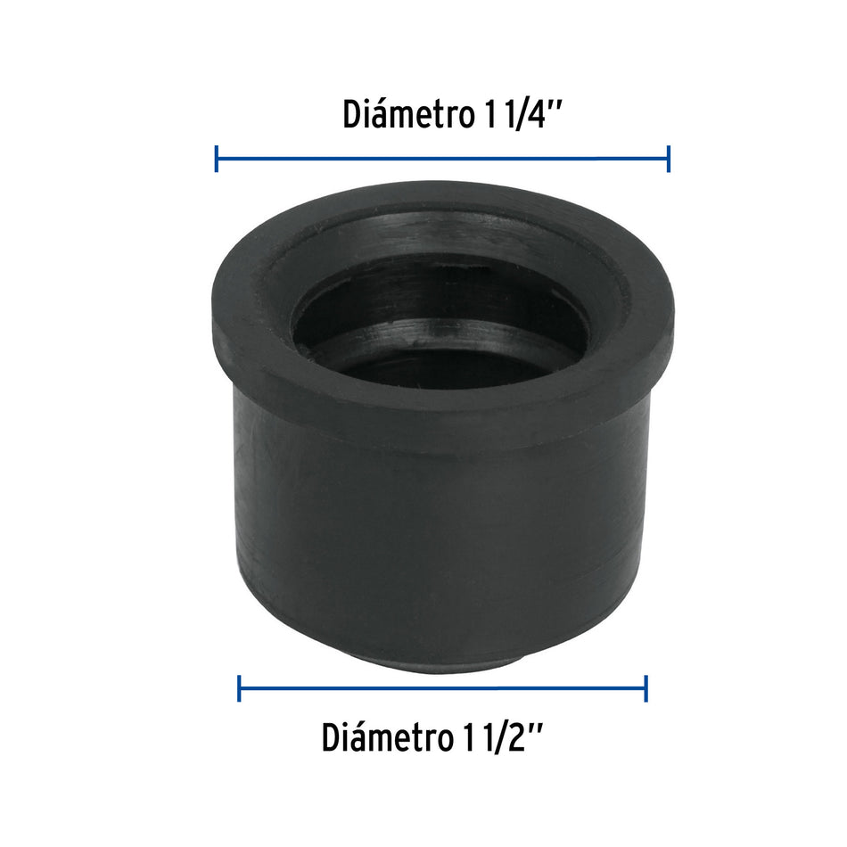 Chupón de PVC, 1-1/2' x 1-1/4', FOSET