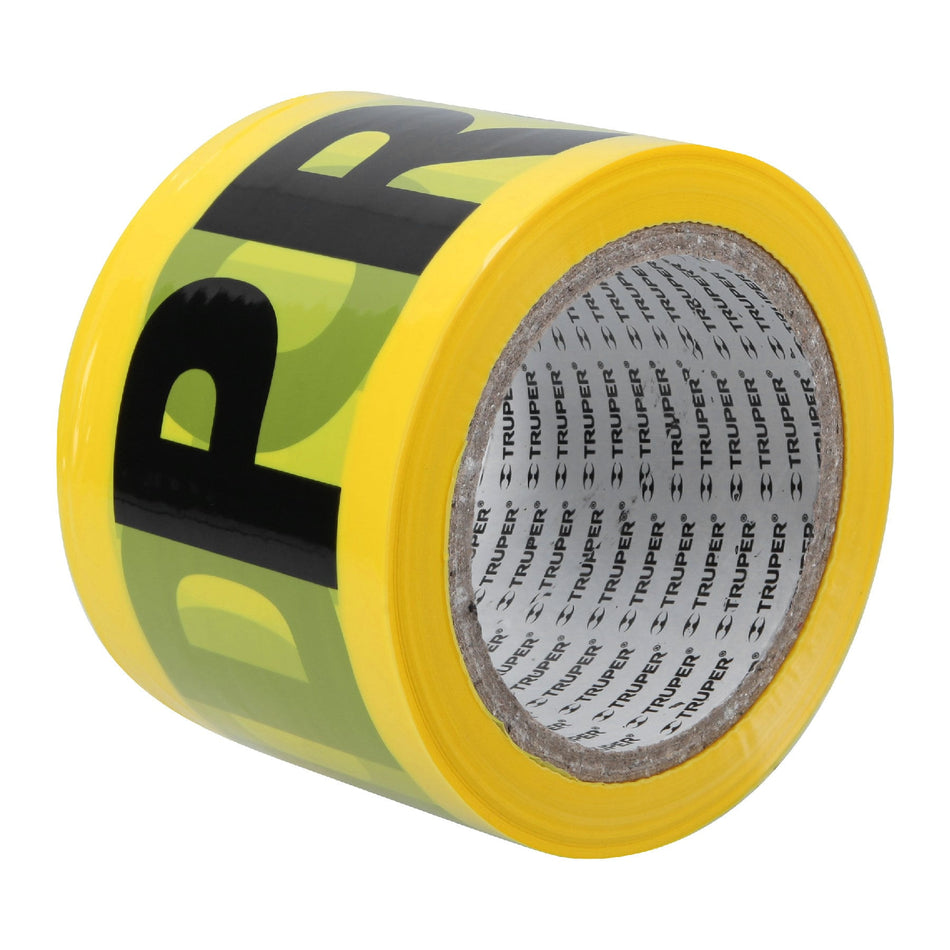 Rollo de 100 m de cinta delimitadora "Prohibido" Truper