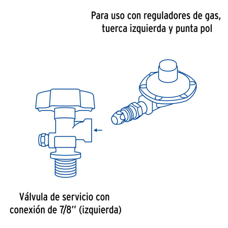Cilindro portatil para gas LP 2kg (4.5lb) FOSET