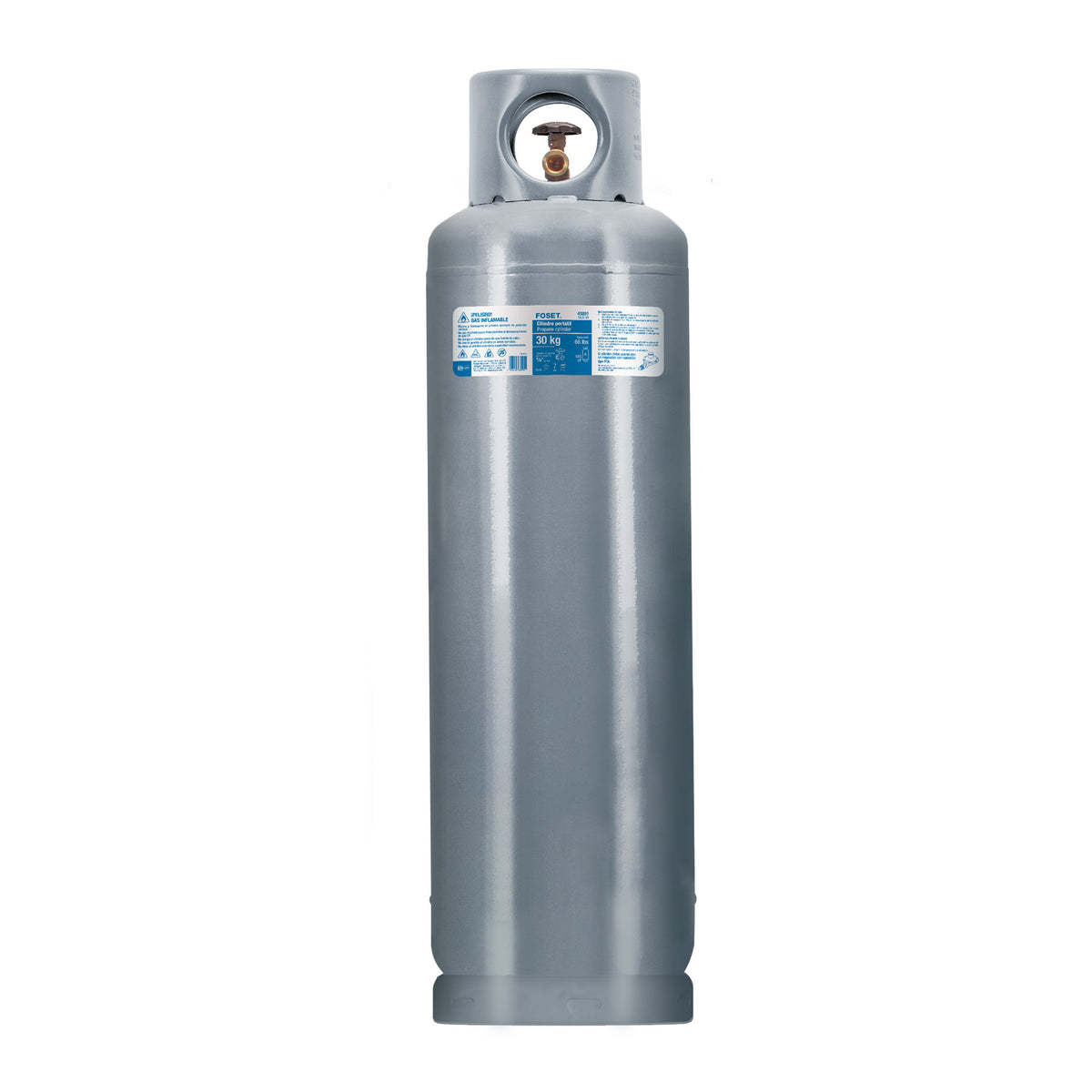 Cilindro portatil para gas LP 30kg (66lb) FOSET