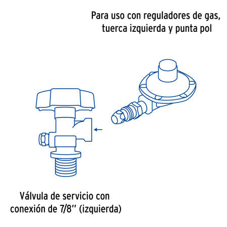Cilindro portatil para gas LP 30kg (66lb) FOSET