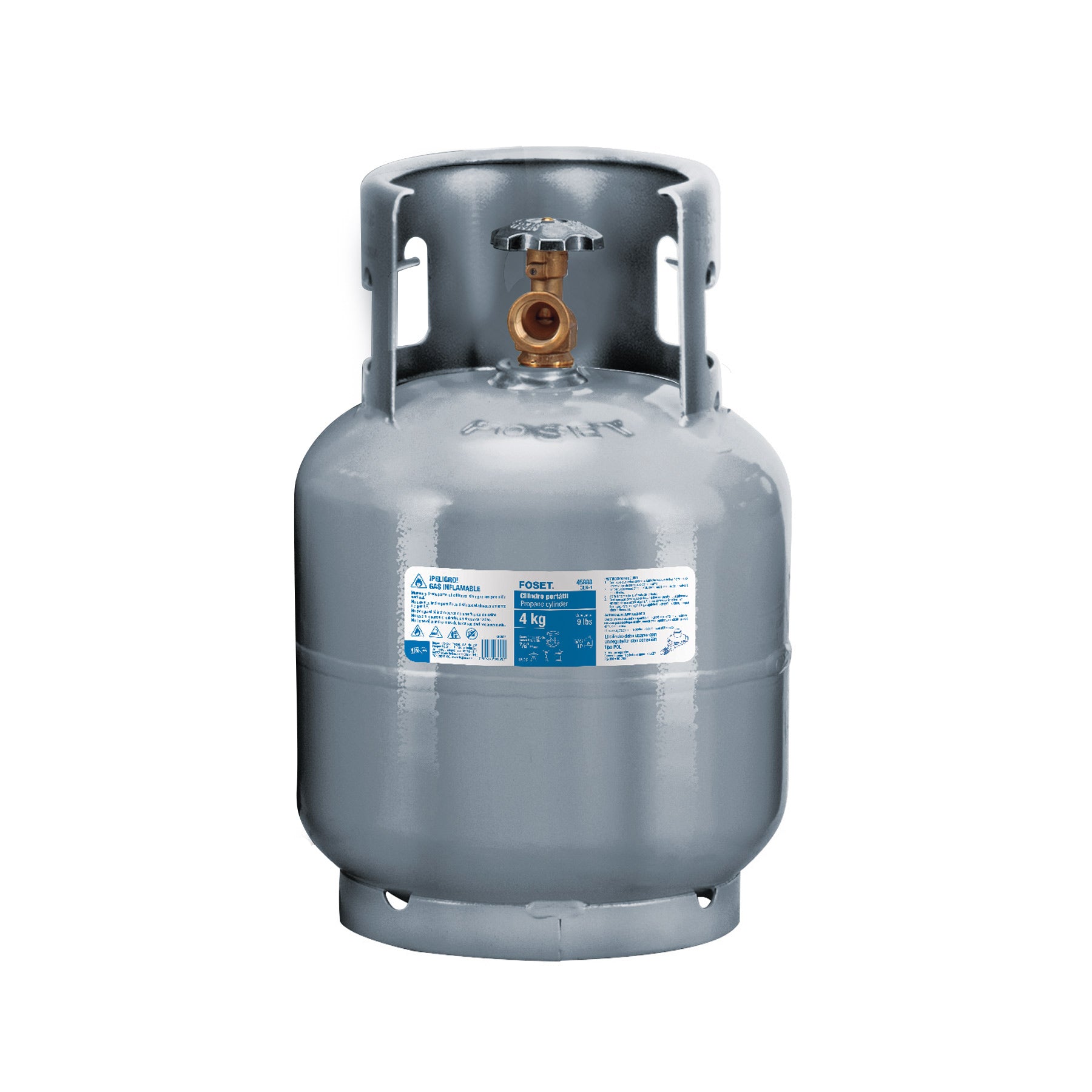 Cilindro portatil para gas LP 4kg (9lb) FOSET