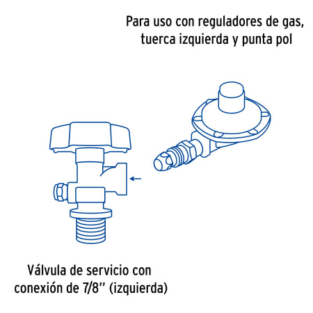 Cilindro portatil para gas LP 6kg (13lb) FOSET