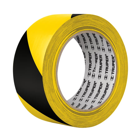 Rollo de 33 m de cinta delimitadora amarilla / negro Truper