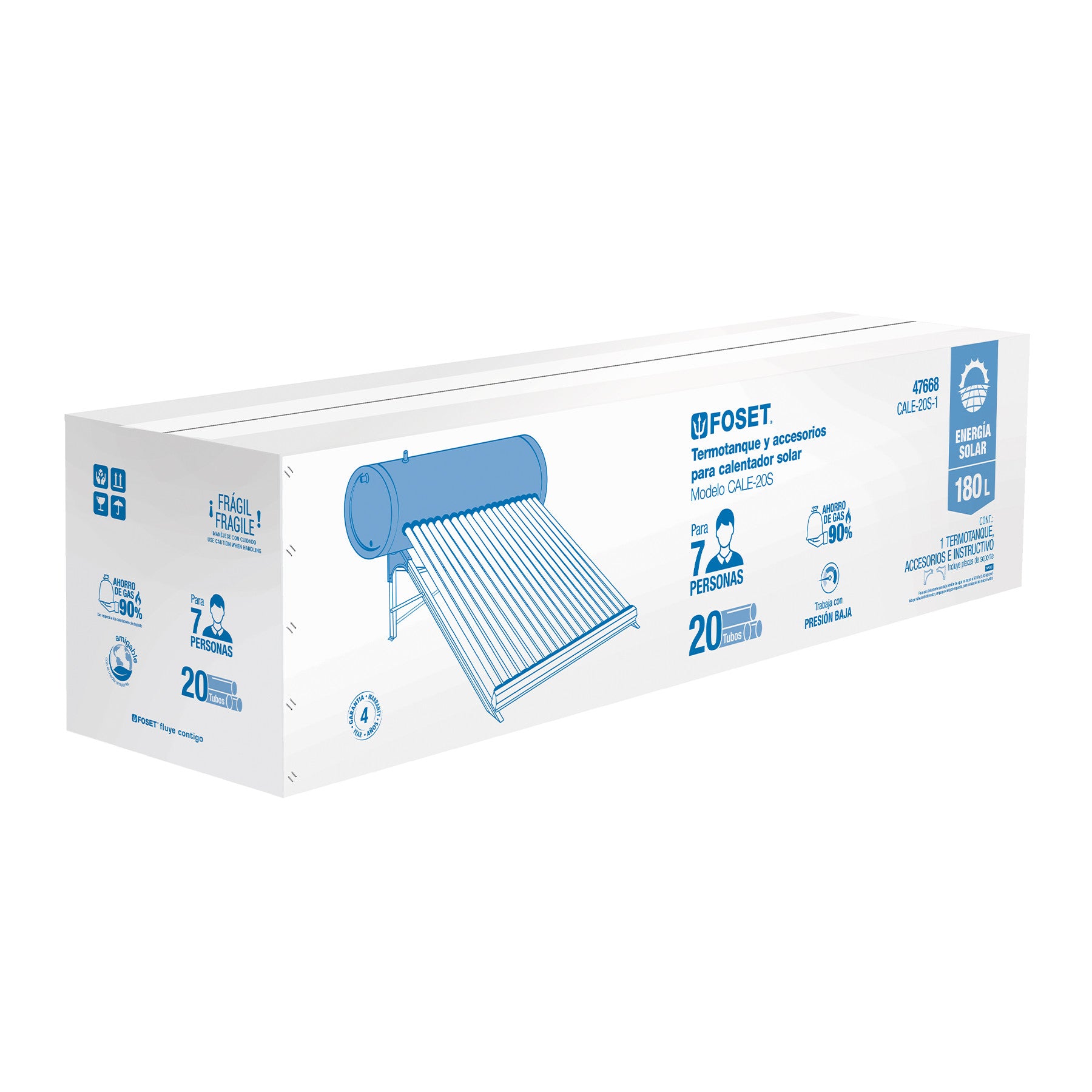 Caja de empaque de repuesto para termotanque CALE-20S
