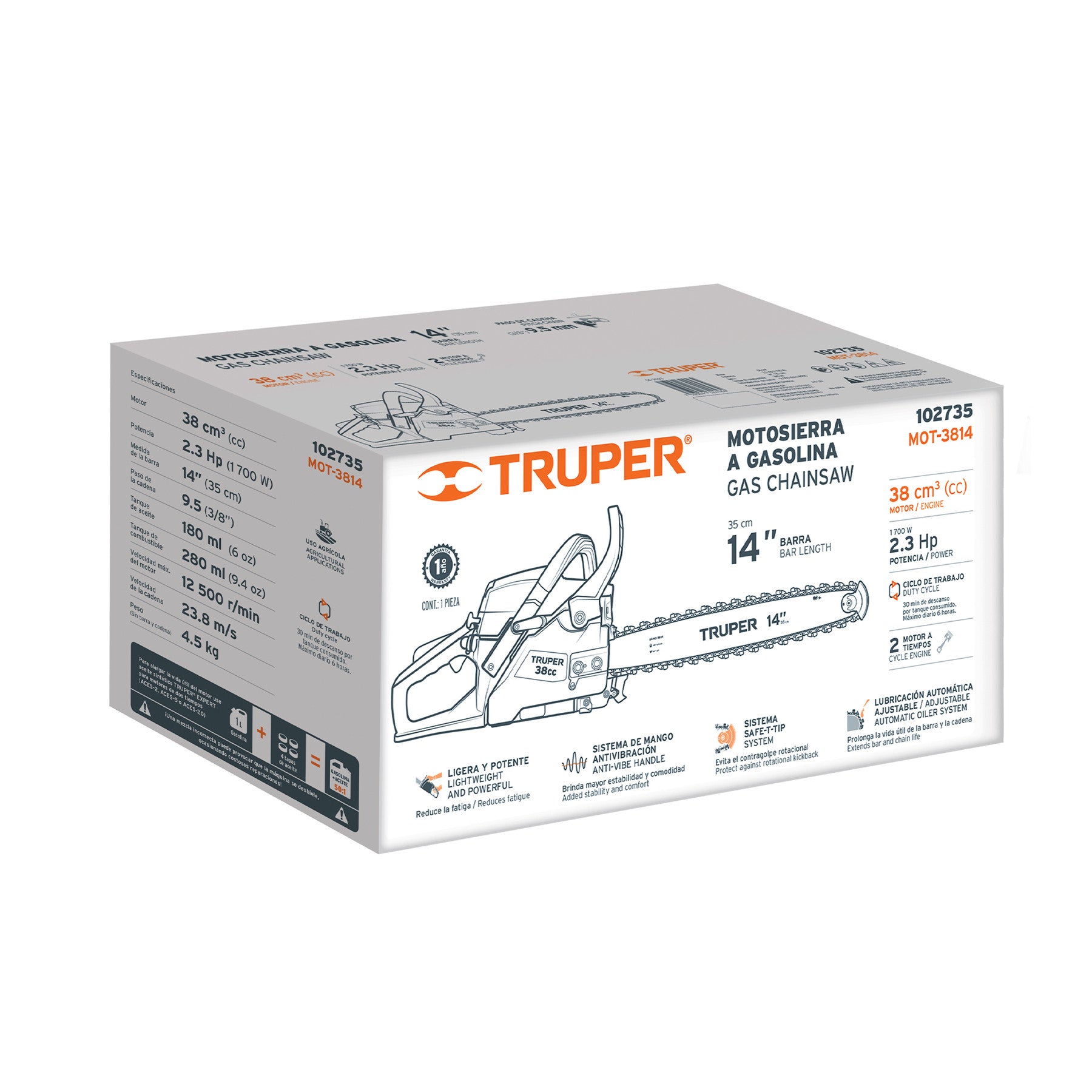 Caja de empaque de repuesto para MOT-4516, Truper