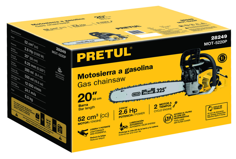 Caja de empaque de repuesto para MOT-5220P, Pretul