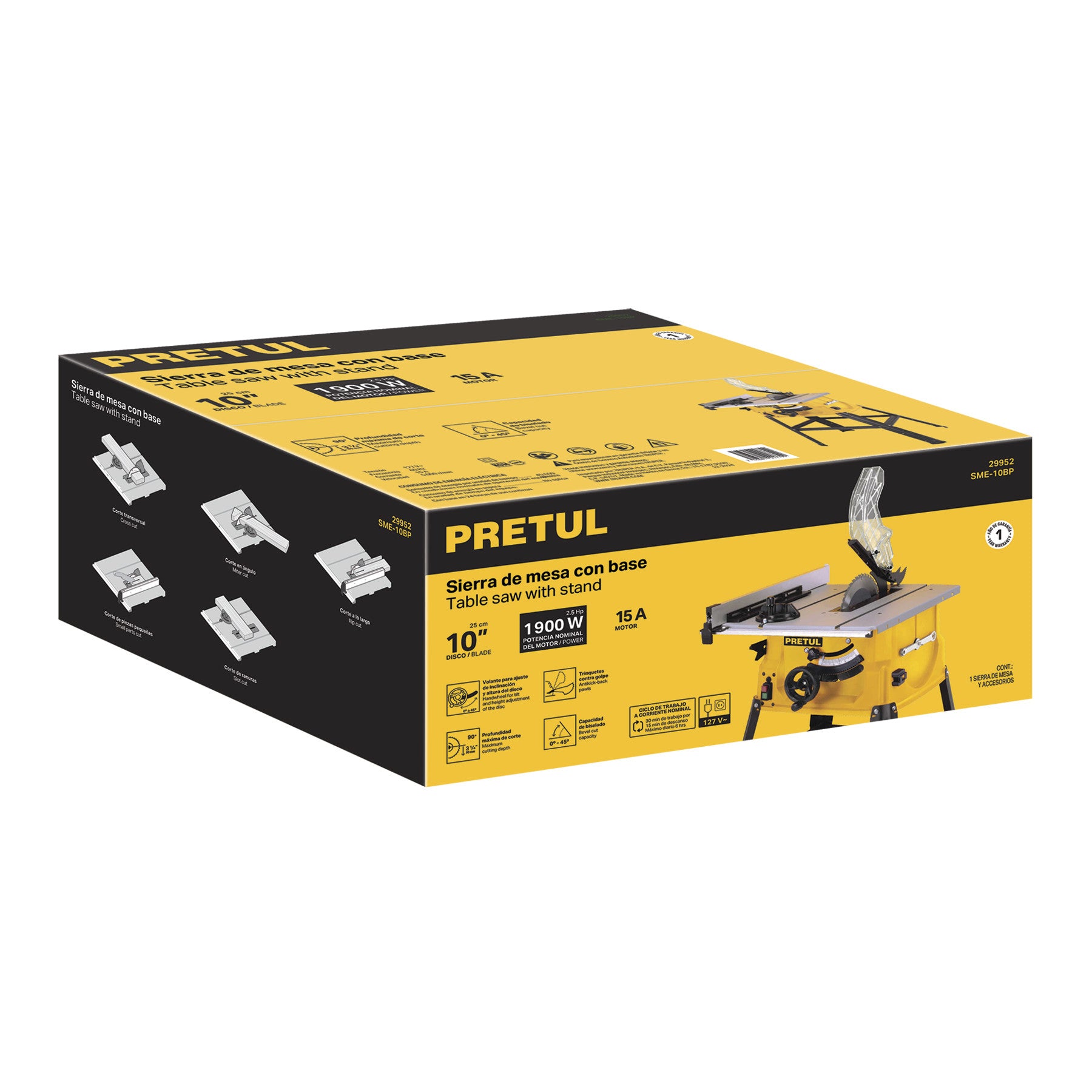 Caja de empaque de repuesto para SOIN-101P, Pretul