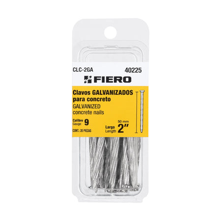 Blisterclavos galvanizados para concreto FIERO 2"