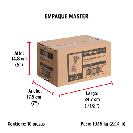 Bolsa con 1 kg de clavo estándar 1' con cabeza, FIERO