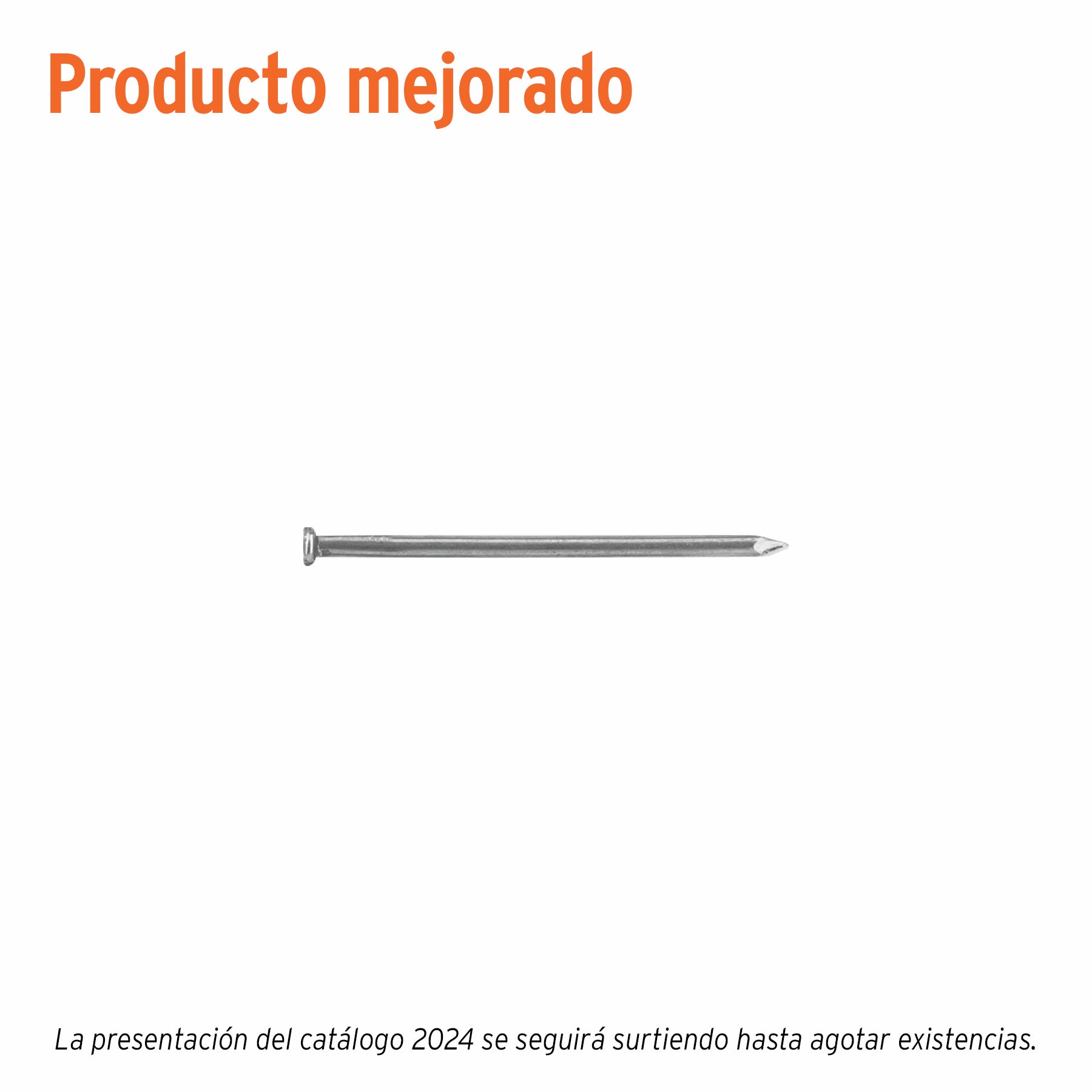 Kilo de clavo estándar 2-1/2' con cabeza en caja de 10 kg