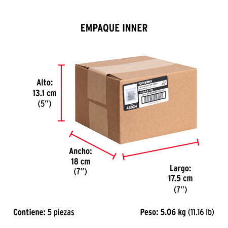 Bolsa con 1 kg de clavo estándar 3-1/2' con cabeza, FIERO