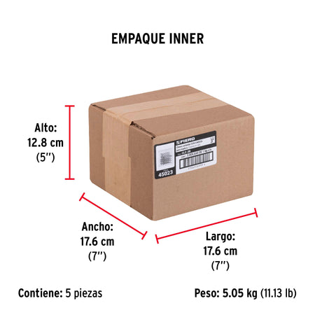 Bolsa con 1 kg de clavo estándar 3' con cabeza, FIERO