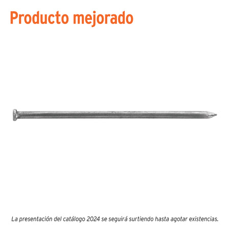 Kilo de clavo estándar 5' con cabeza en caja de 10 kg, FIERO