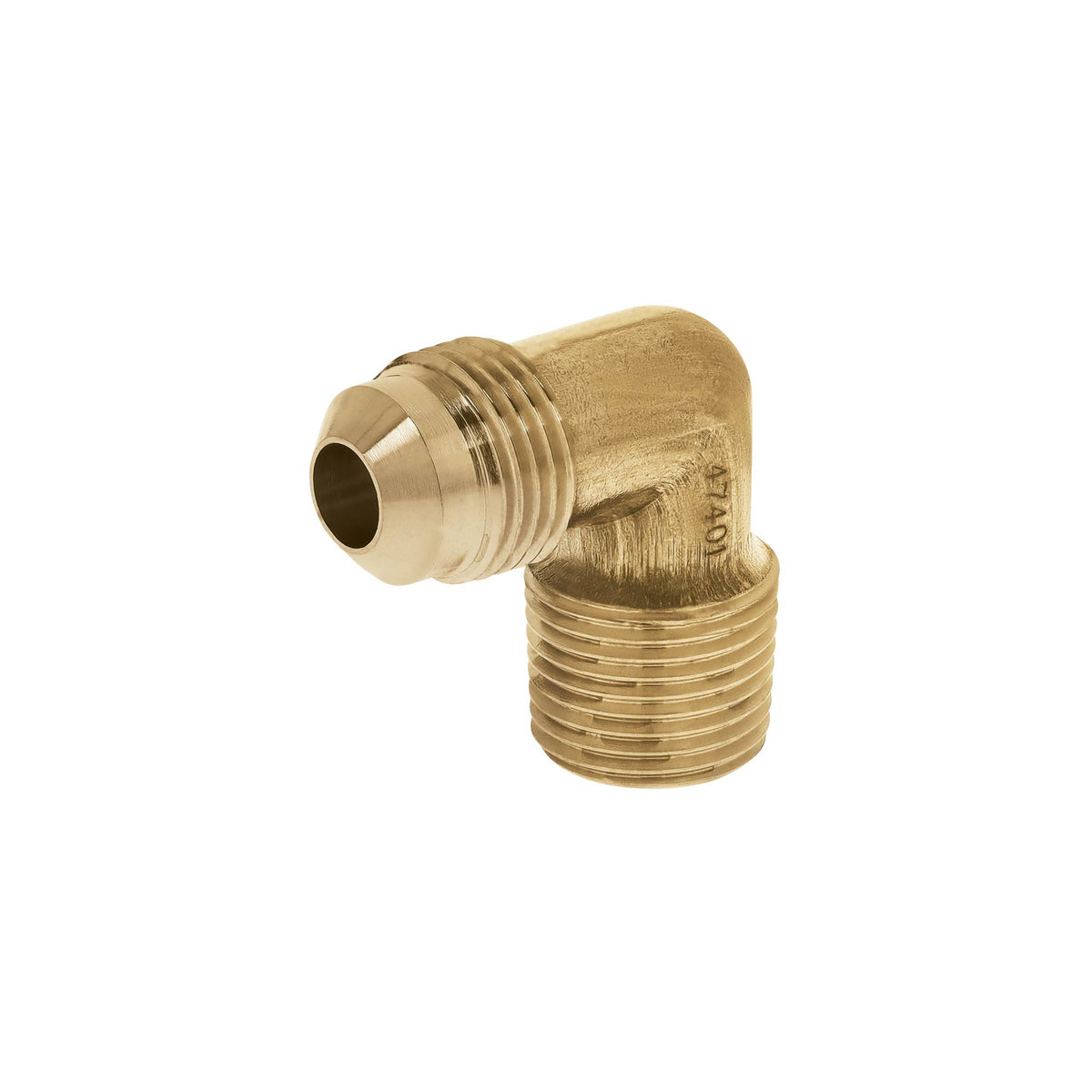 Codo terminal a 90° de laton 3/8 x FOSET 1/2"