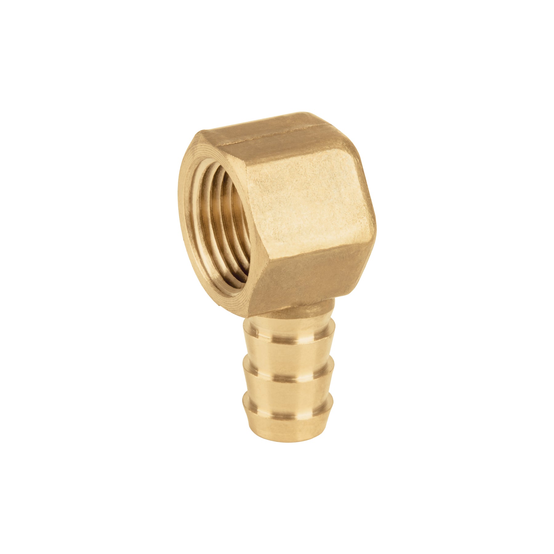 Codo estufa a 90° de laton con espiga de 3/8" FOSET