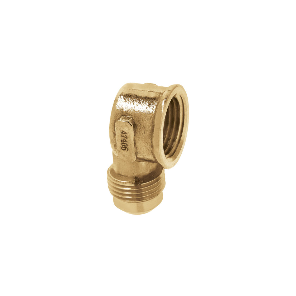 Codo para estufa a 90° de laton de 1/2 x 1/2" FOSET