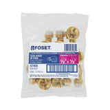Codo para estufa a 90° de laton de 1/2 x 1/2" FOSET