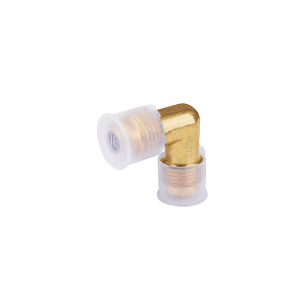 Codo union a 90° de laton de 3/8 x 3/8" FOSET