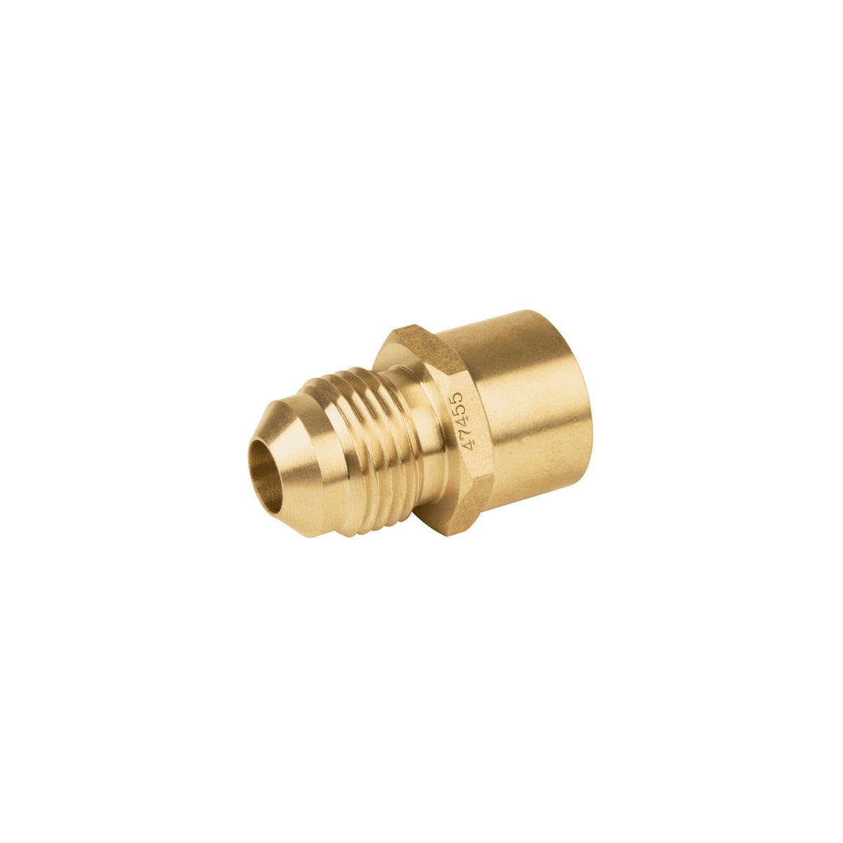 Conector flare soldable de laton 3/8" x 1/2" FOSET