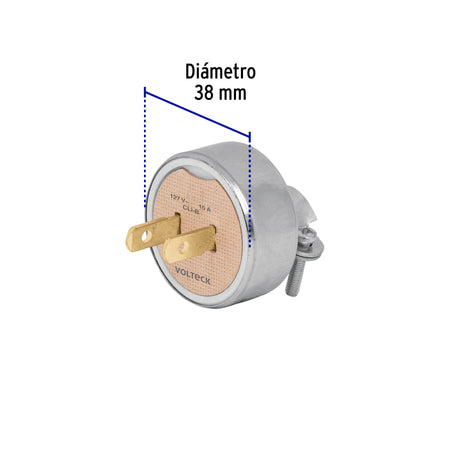 Clavija industrial blindada no polarizada, Volteck
