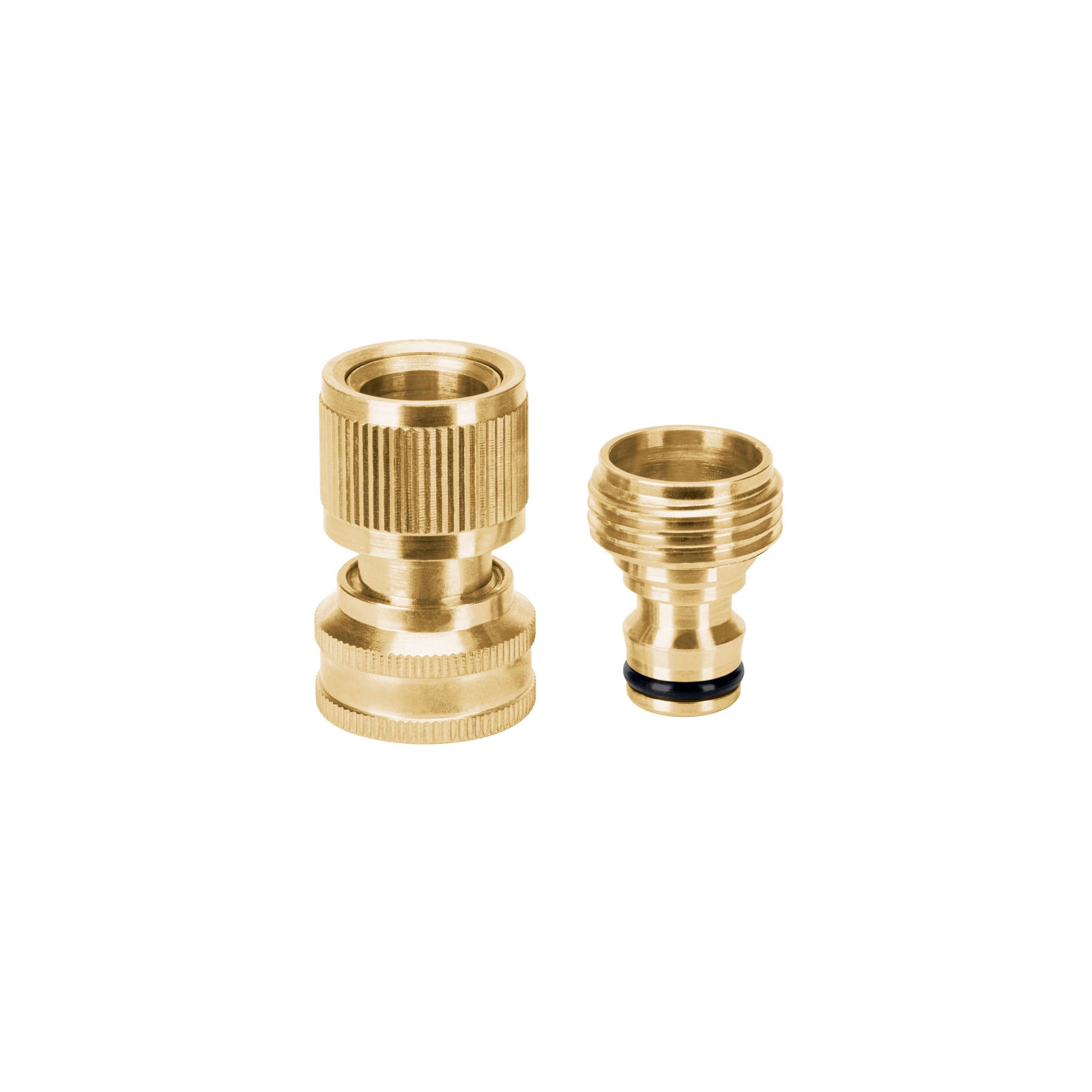 Conector 3/4" rapido de laton manguera-acc. sistema click