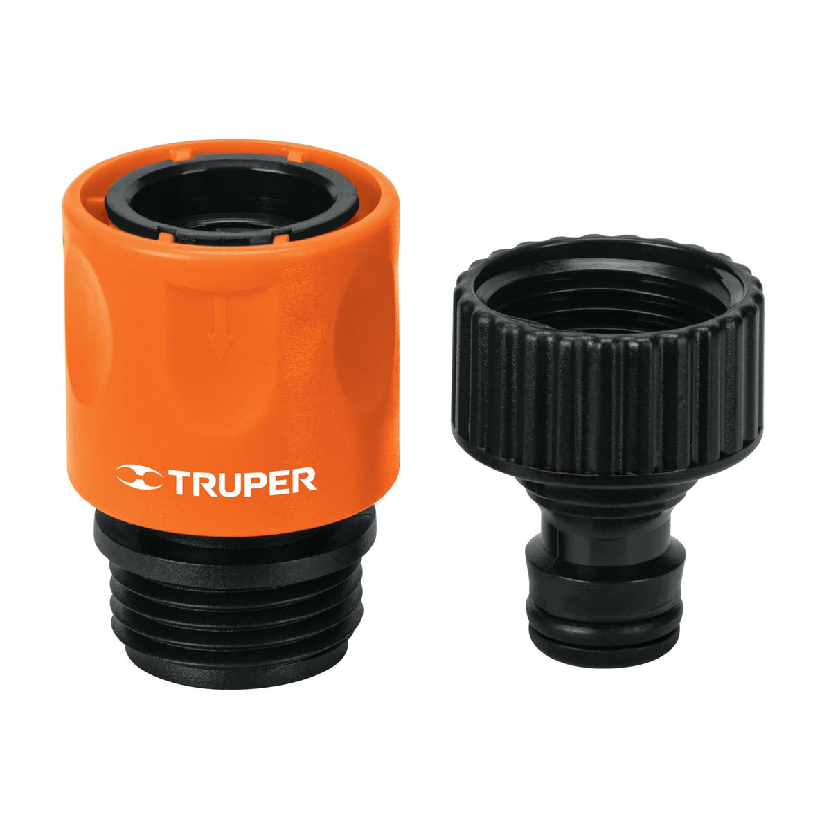 Conector 3/4" rapido de ABS grifo-manguera sistema click