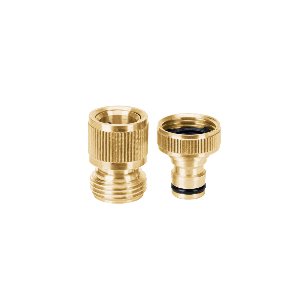 Conector 3/4" rapido de laton grifo-manguera sistema click
