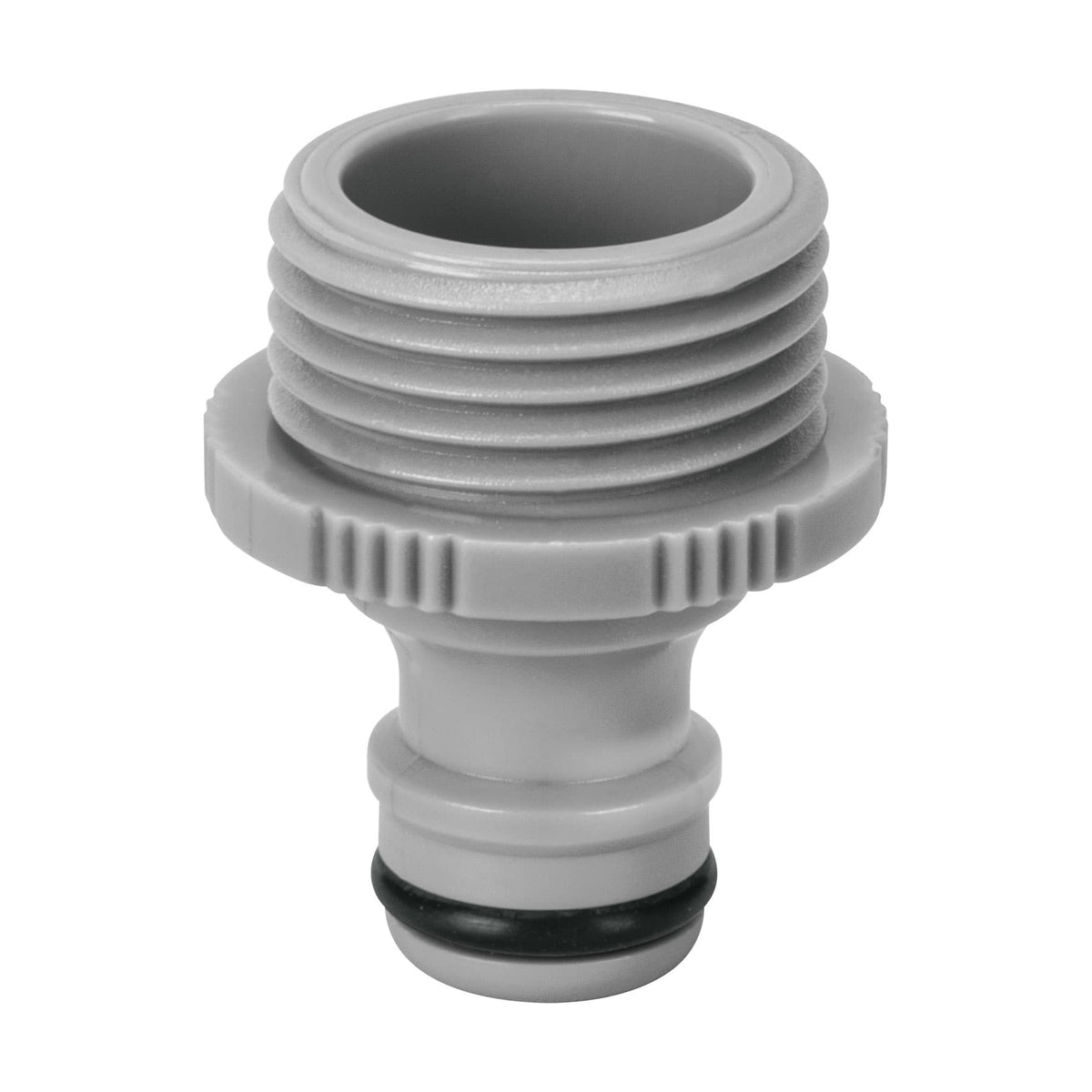 Conector 3/4" rapido macho de ABS sistema click Truper