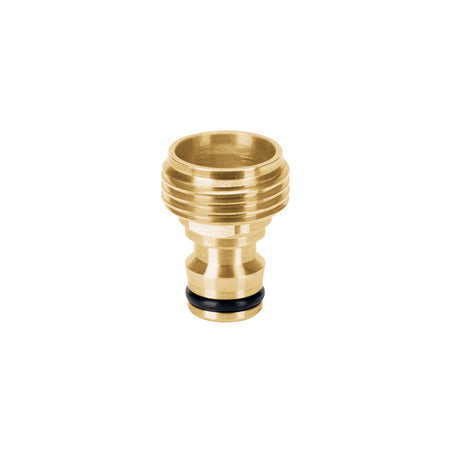 Conector 3/4" rapido macho de laton sistema click Truper