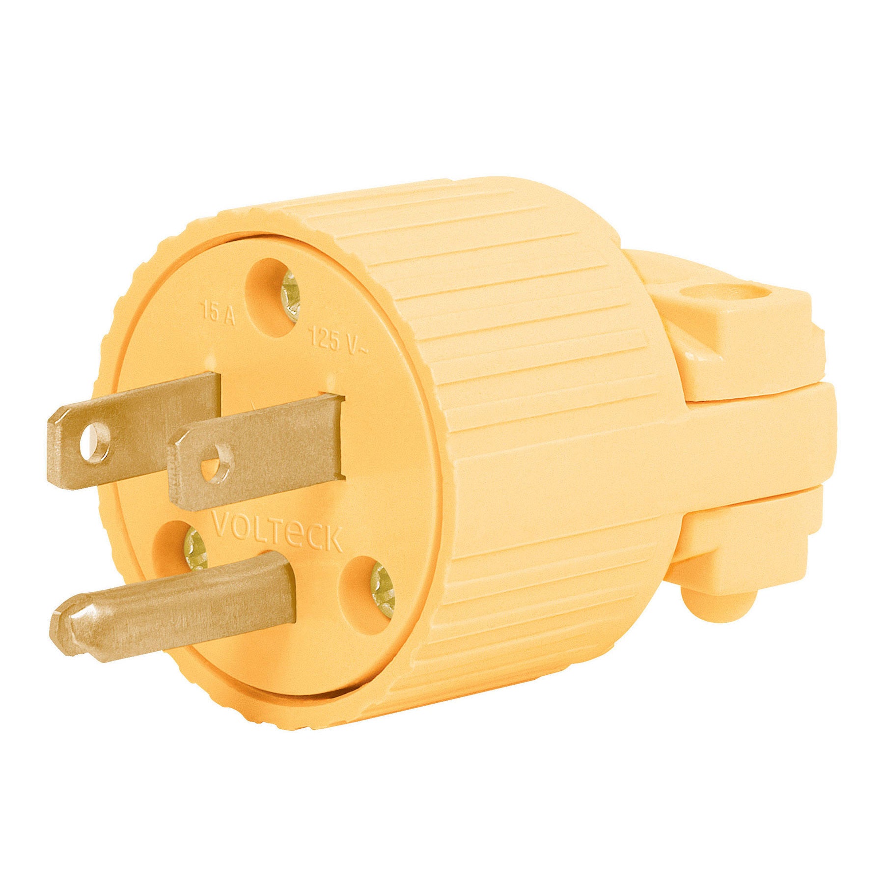 Clavija industrial plastica aterrizada 2 polos+tierra