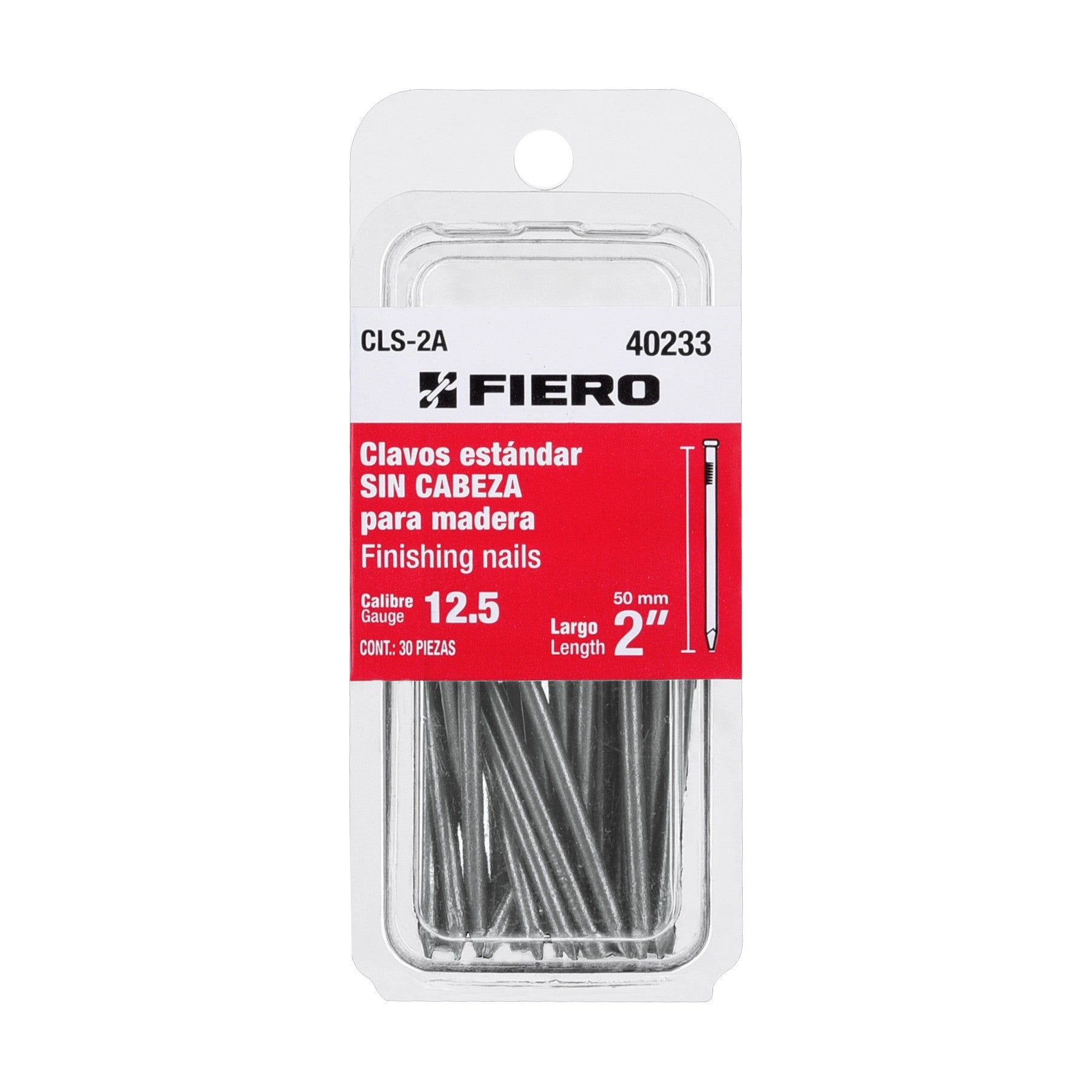 Blisterclavos estandar sin cabeza FIERO 2"