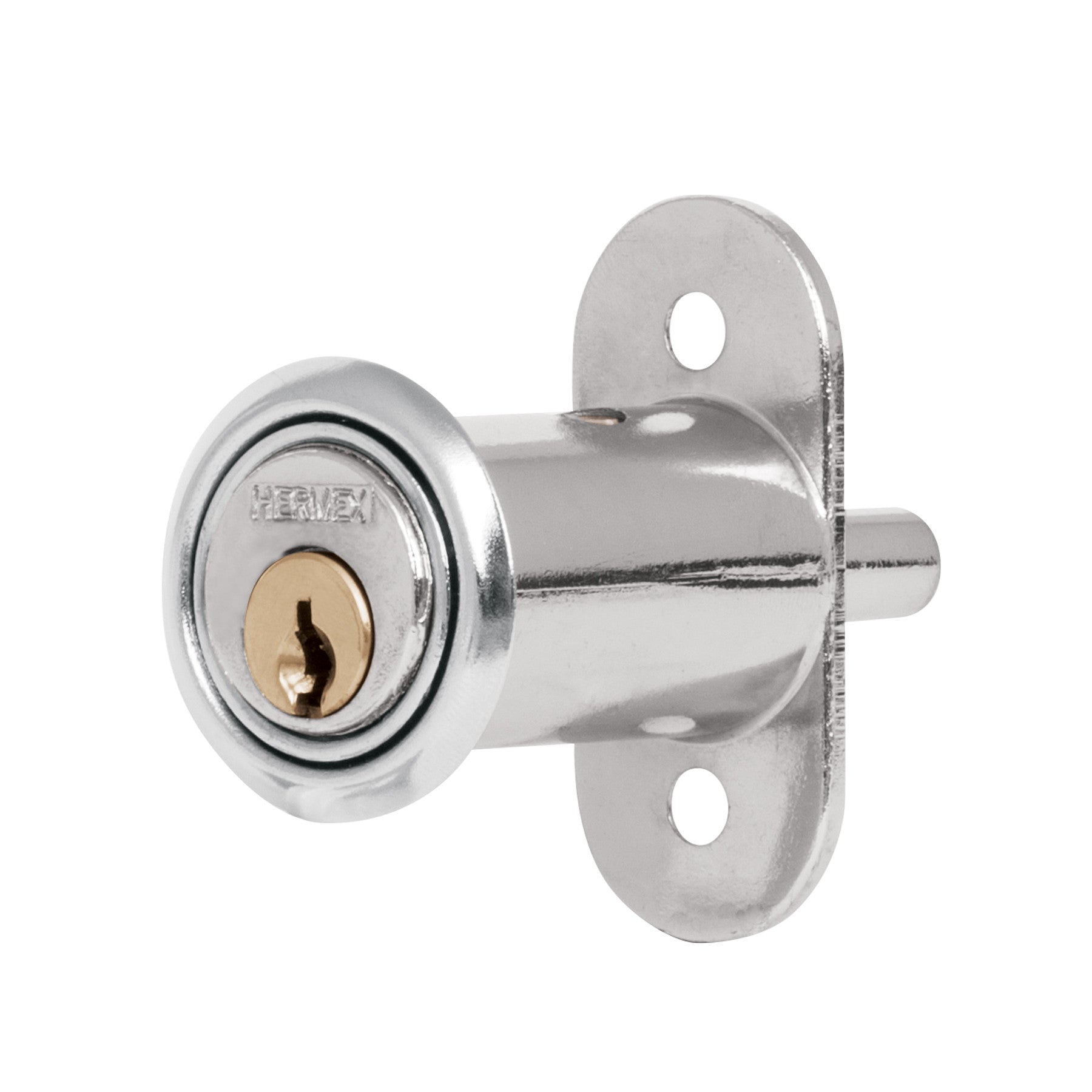 Cerradura para mueble, modelo 20, cromo, HERMEX