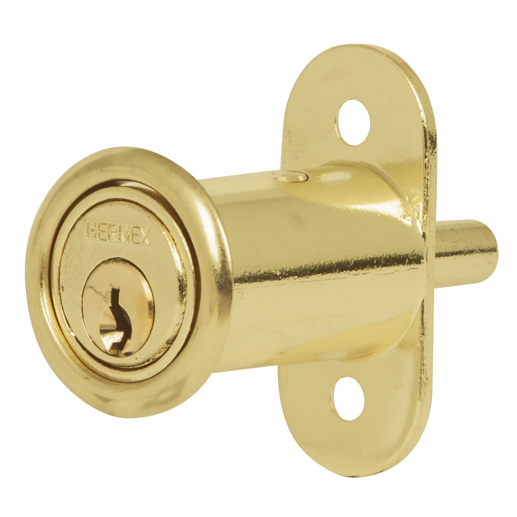 Cerradura para mueble, modelo 20, latón, HERMEX