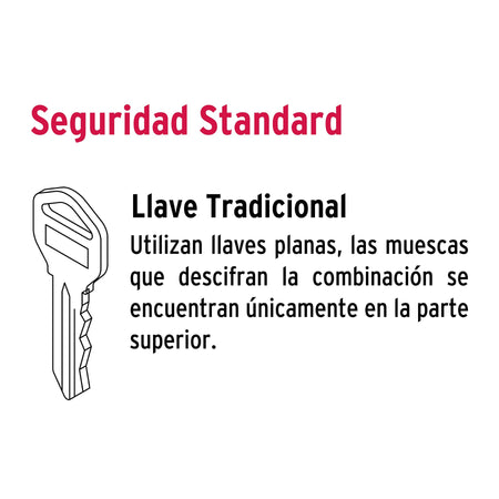 Cerradura para mueble, modelo 20, latón, HERMEX