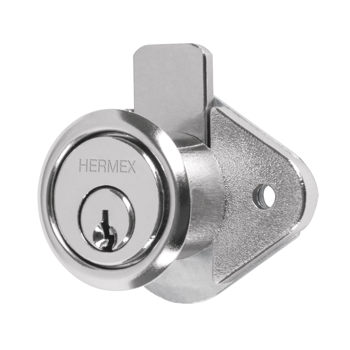 Cerradura para mueble, modelo 21, cromo, HERMEX