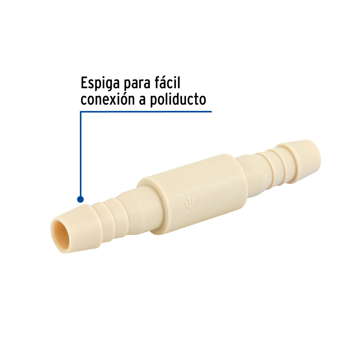 Cople insercion de de polipropileno FOSET 1/2"