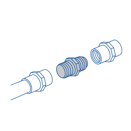 Niple corrido de polipropileno FOSET 1/2"