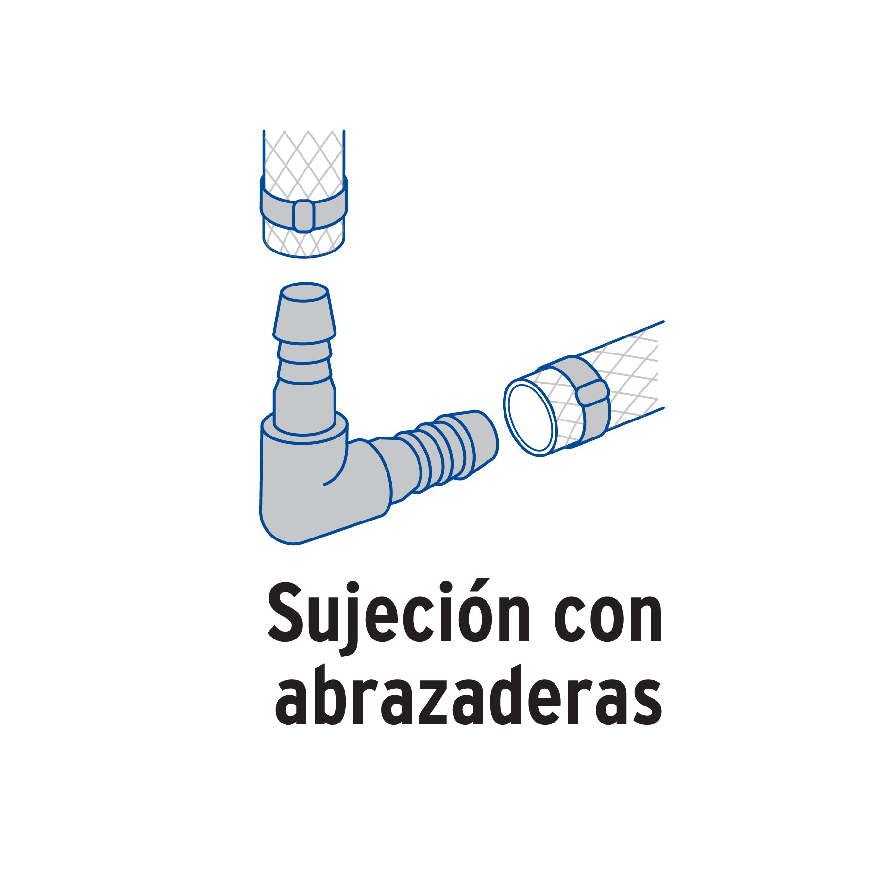 Codo 90° inserción de 3/8' de polipropileno, FOSET