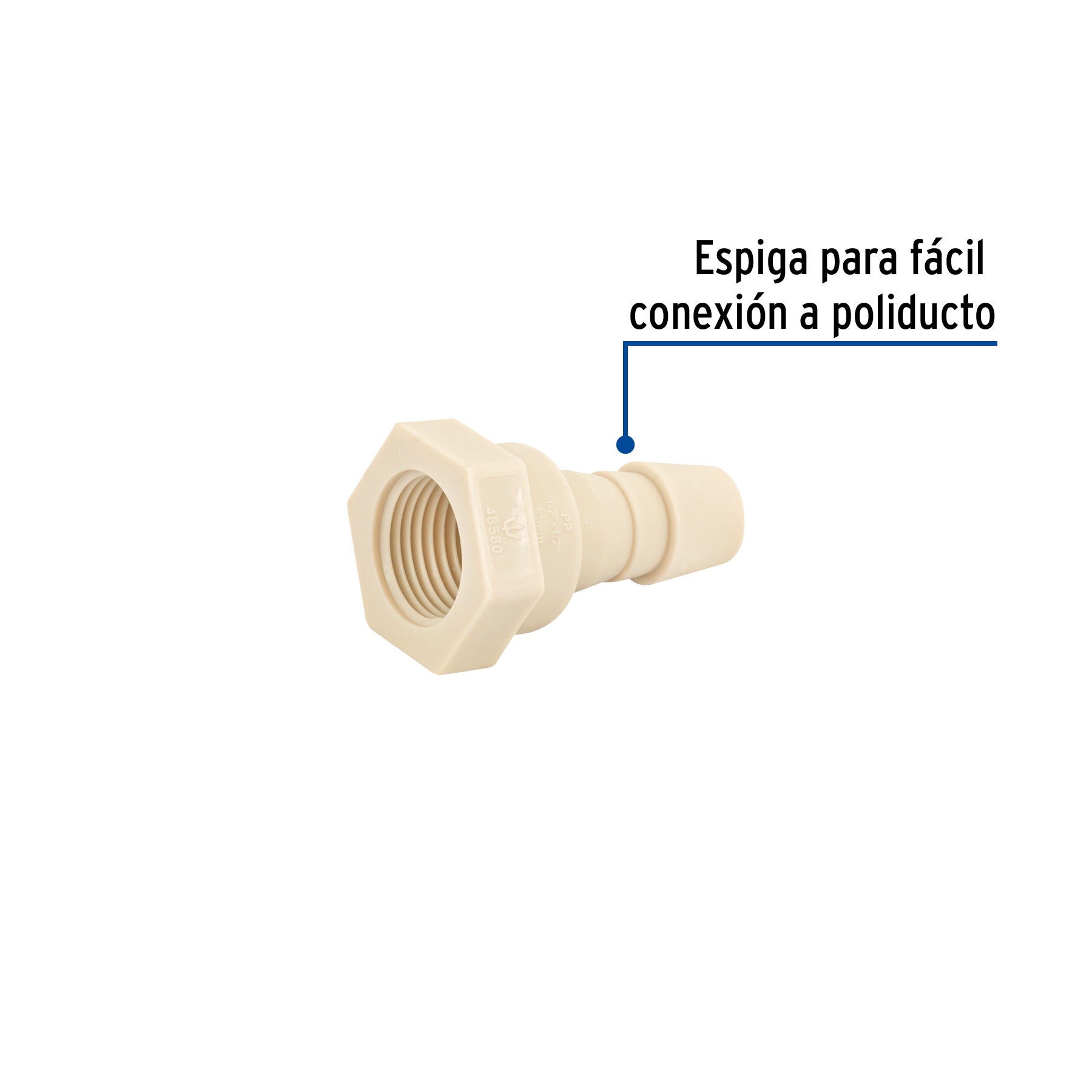 Adaptador insercion rosca interior de x FOSET 1/2"