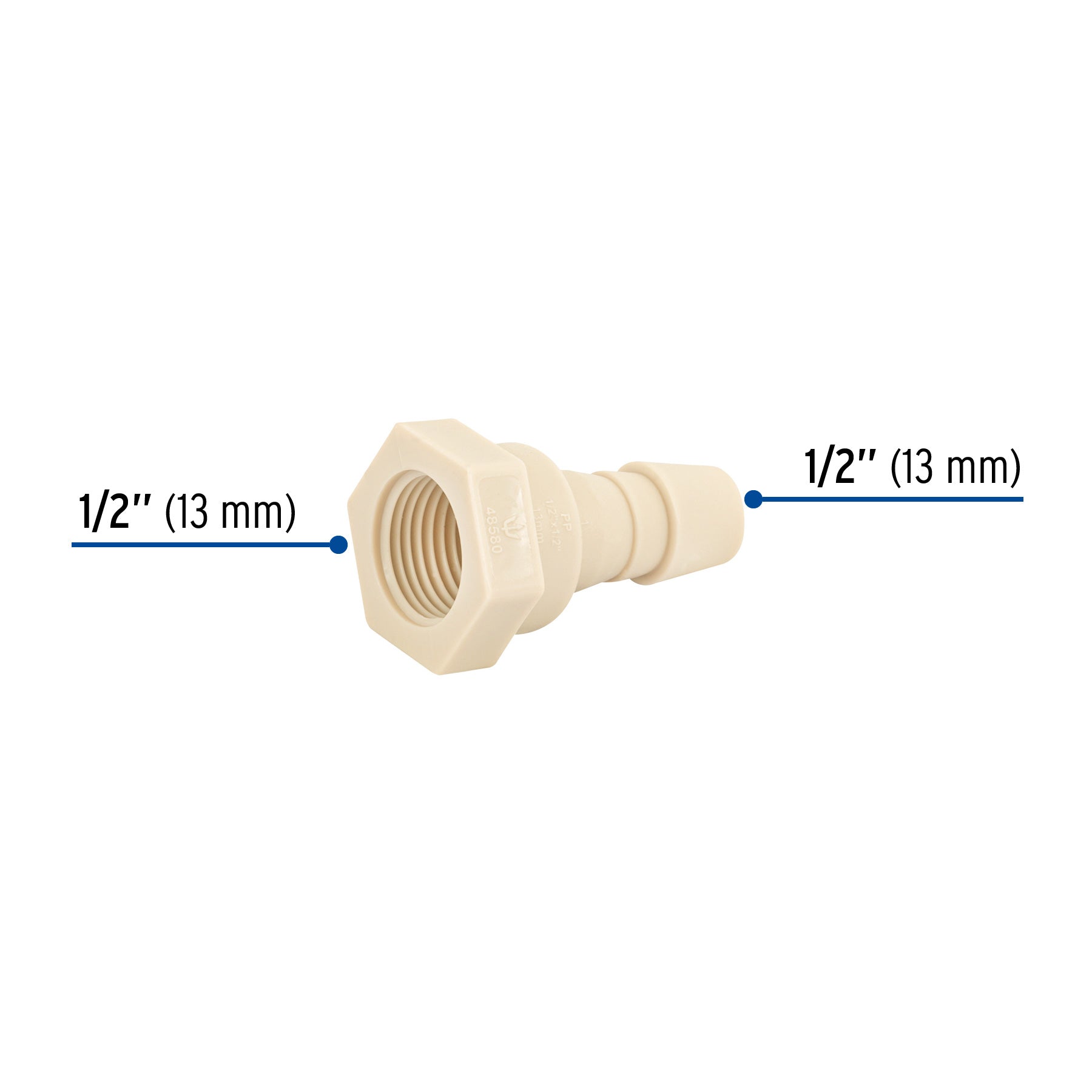 Adaptador insercion rosca interior de x FOSET 1/2"