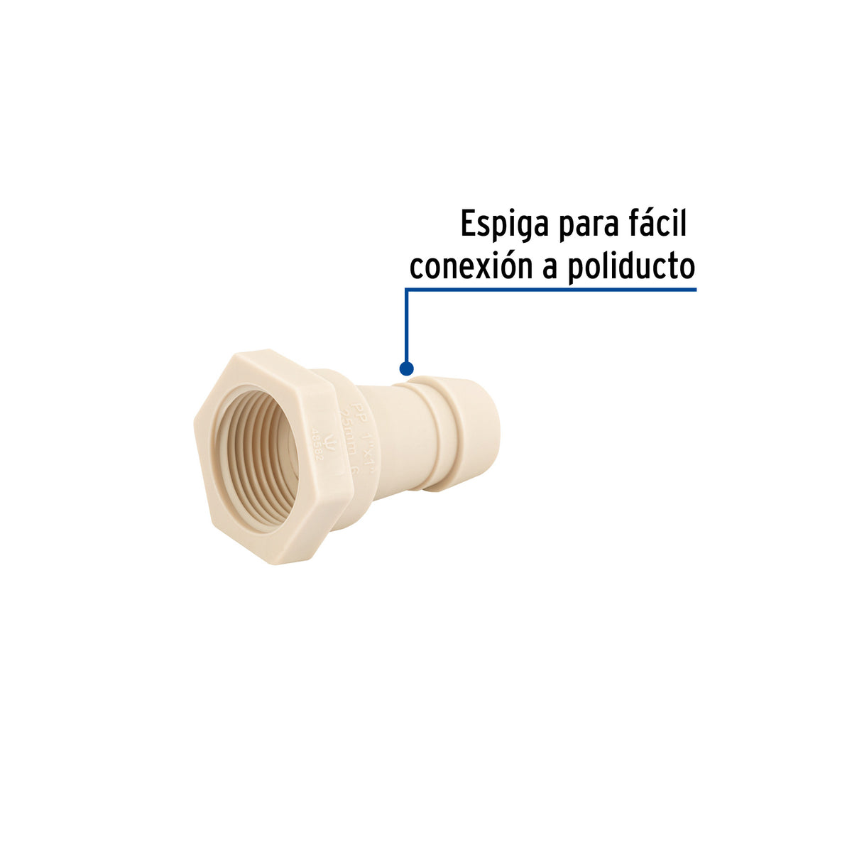 Adaptador insercion rosca interior de 1x1" FOSET
