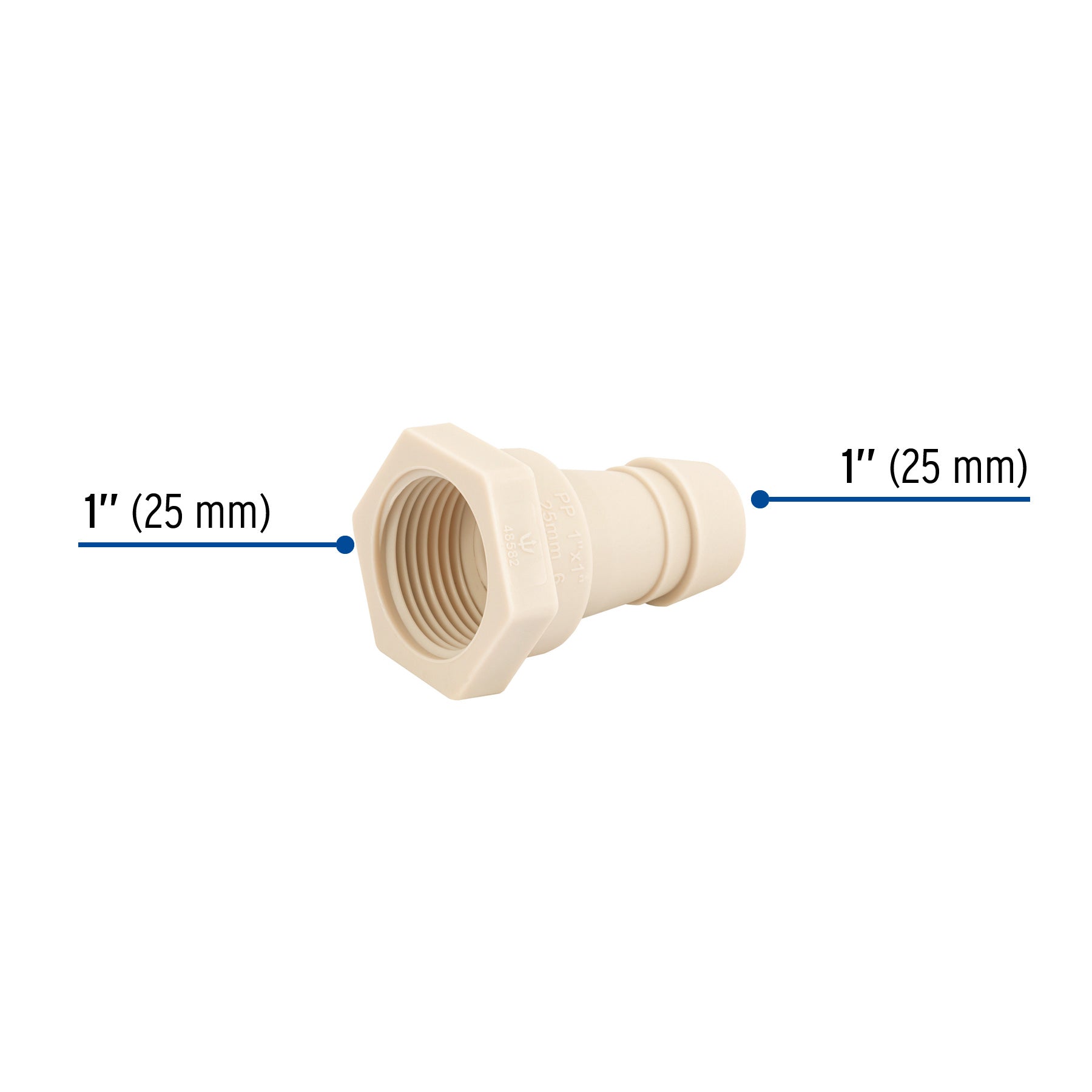 Adaptador insercion rosca interior de 1x1" FOSET