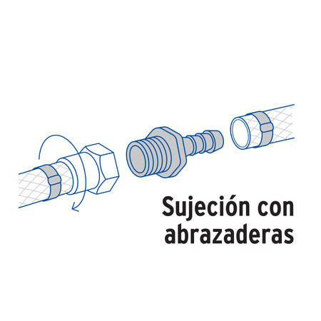 Adaptador inserción rosca exterior de 1/2' x 3/8', FOSET