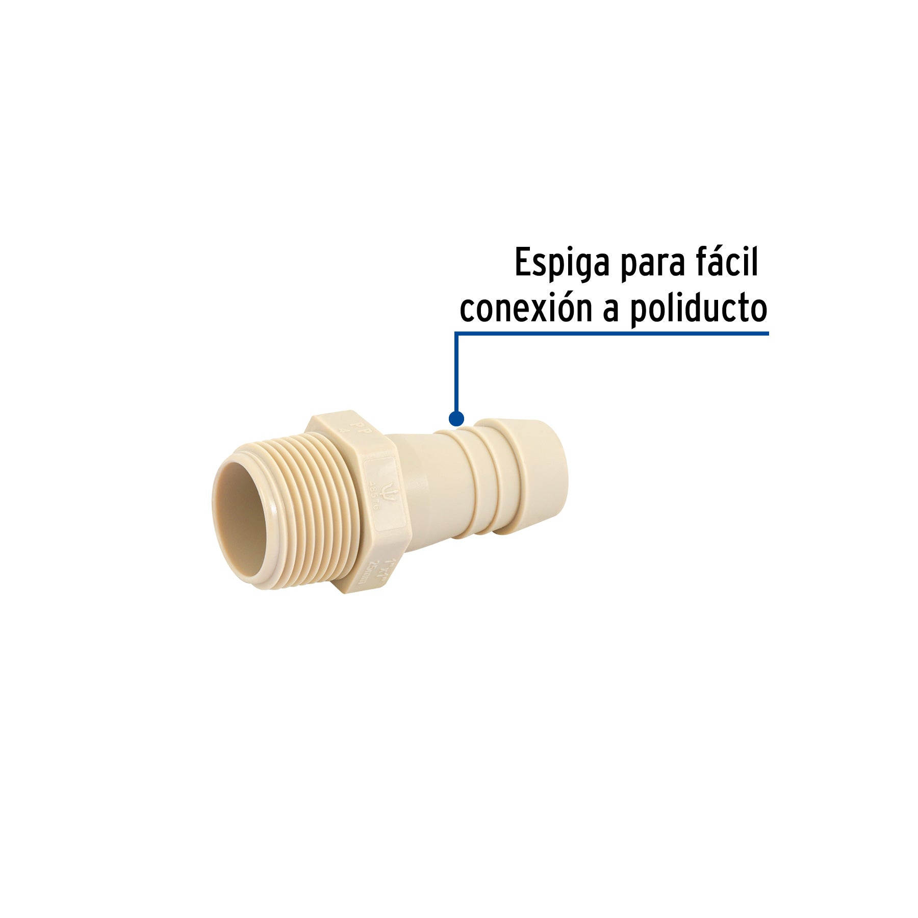 Adaptador insercion rosca exterior de 1"x 1" FOSET