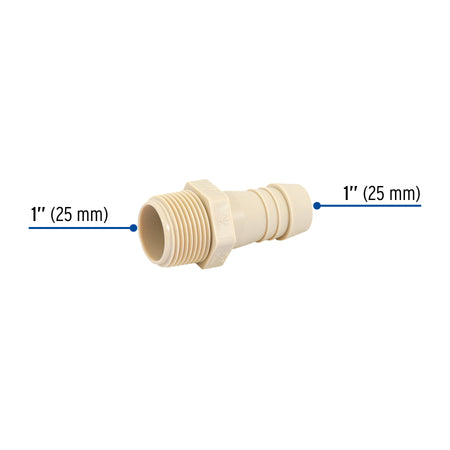 Adaptador insercion rosca exterior de 1"x 1" FOSET