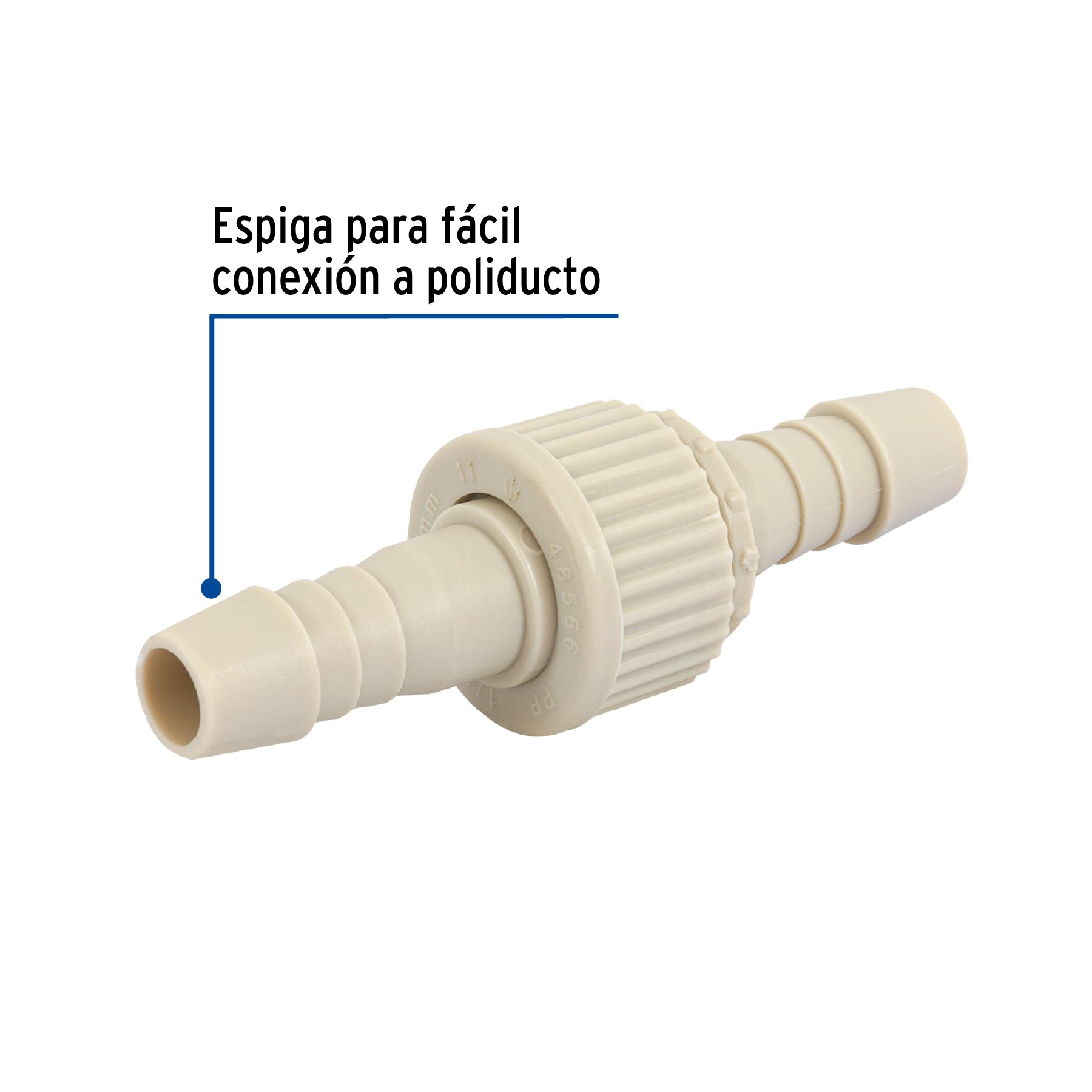 Juego de conectores de de polipropileno FOSET 1/2"