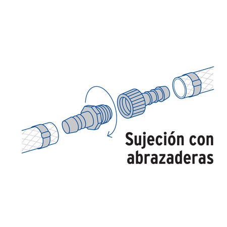 Juego de conectores de de polipropileno FOSET 1/2"