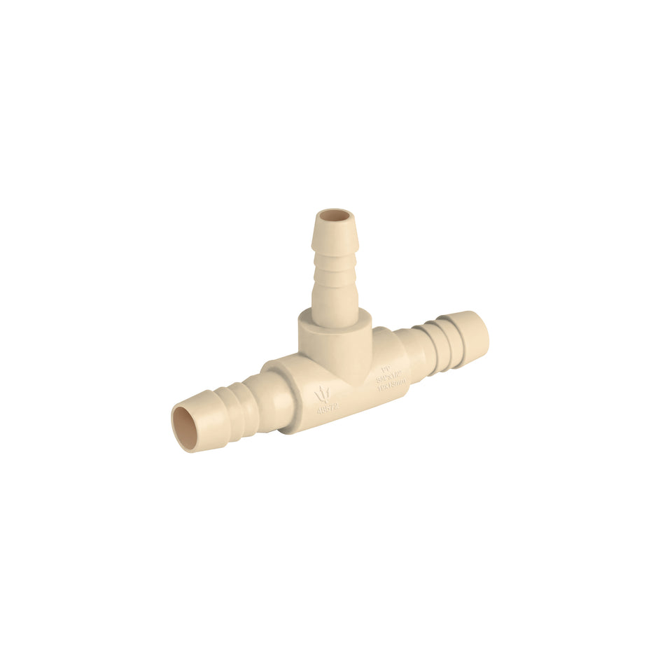 Tee reducida insercion central 3/4" x 1/2" de polipropileno